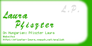 laura pfiszter business card